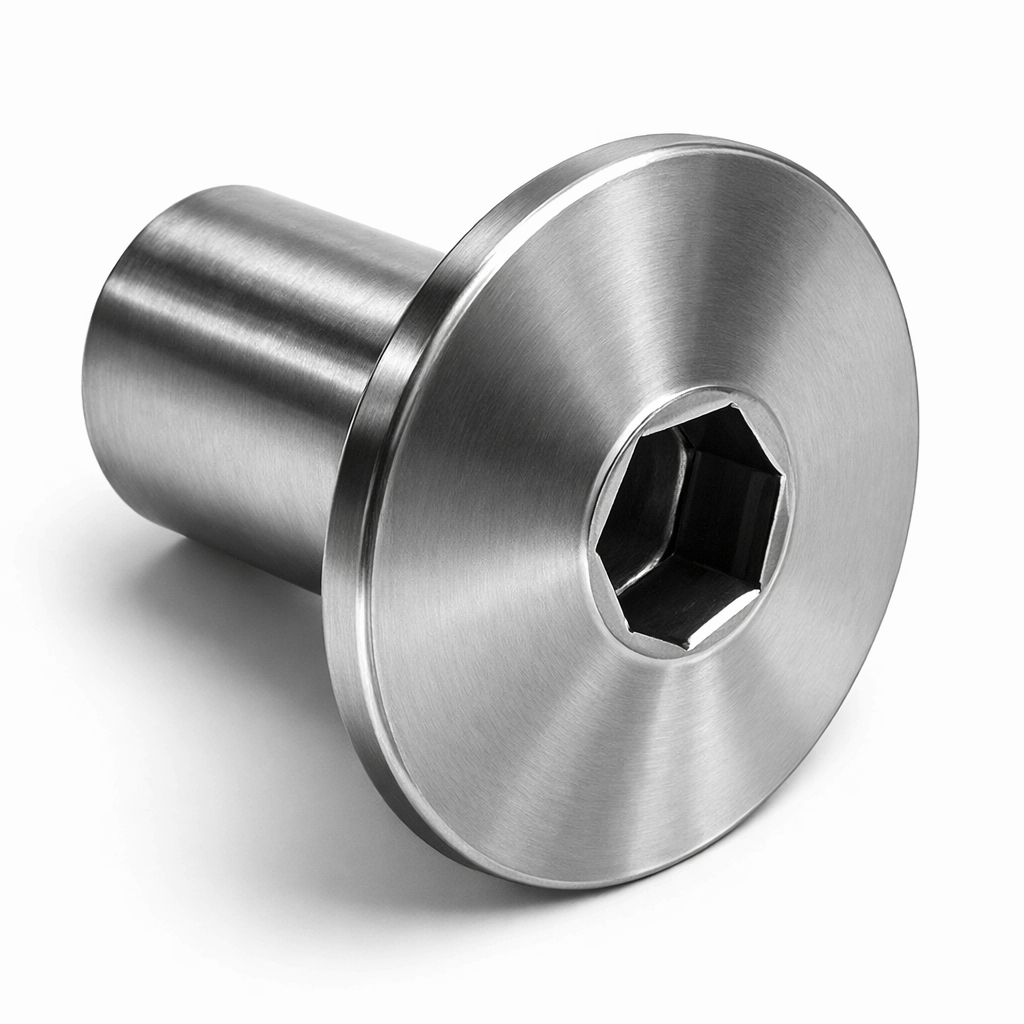 M6 x 10mm, Mushroom Head Connector Cap Nuts for Connecting Bolts - Stainless Steel