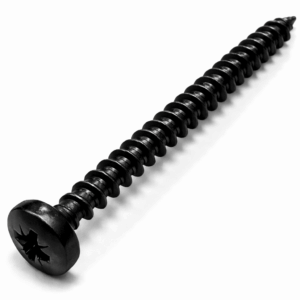 Pozi Pan Chipboard BLACK Stainless Steel A2