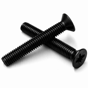 Pozidriv Countersunk Machine Screws - BLACK Stainless A2