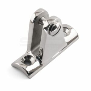 Deck Hinge - Concave Base - Marine A4 Stainless Steel