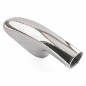 Bottom Mounted 90 Degree Rail Ends - Marine A4 Stainless Steel