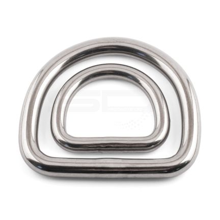 3 x 30mm D Rings Welded - Marine Grade Stainless Steel A4 (316)