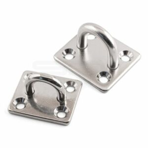 Square Eye Plates - Marine A4 Stainless Steel