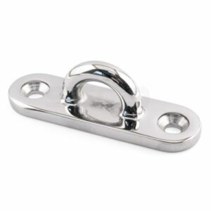 Heavy Duty Oblong Pad Eye Plates - Marine A4 Stainless Steel