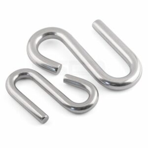 Long Arm S Hooks - Marine A4 Stainless Steel