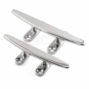 Low Flat Cleats - Marine A4 Stainless Steel