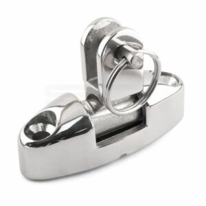 Universal Swivel Deck Hinge - Fast Pin - Marine A4 Stainless Steel