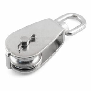 Swivel Eye Single Wheel Pulleys with Removable Wheel - Stainless Steel A4