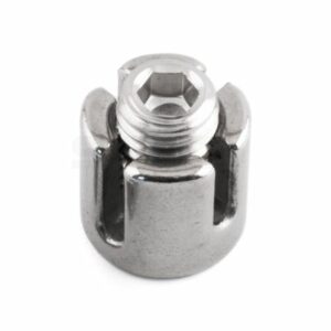 Wire Rope Trellis Cross Clip with Internal Thread - A4 Stainless Steel