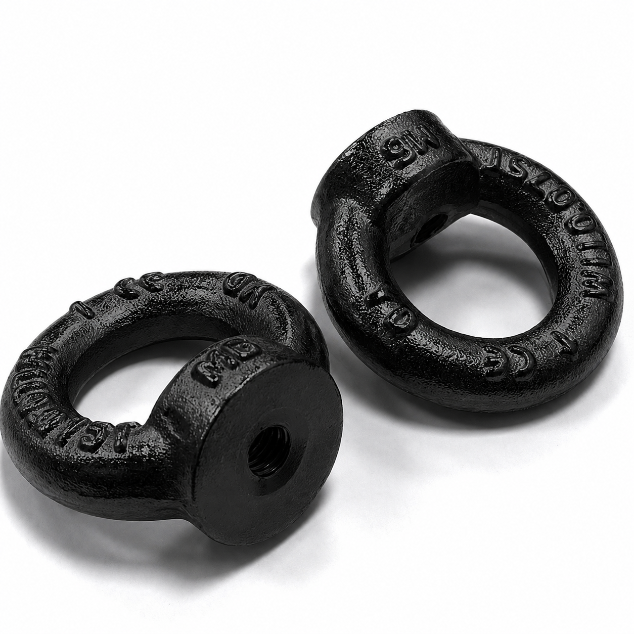 M10 Lifting Eye Nut with CE marking DIN 582 Steel C15E Black Passivated forged