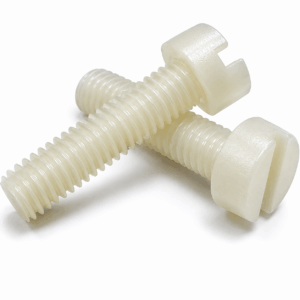 Slotted Cheese Head Machine Screws - Nylon