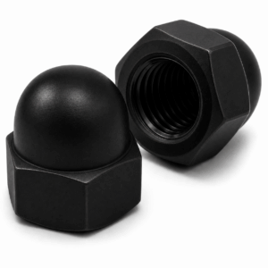 Dome Nuts - BLACK Stainless Steel A4