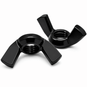 Wing Nut UNC BLACK Stainless Steel A2