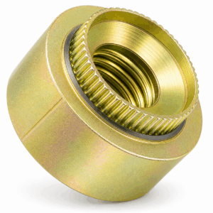 Round Hank Rivet Bushes - Yellow Passivated