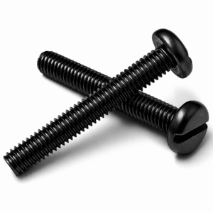 M1.6 Slot Pan Machine Screw BLACK A2 Stainless Steel